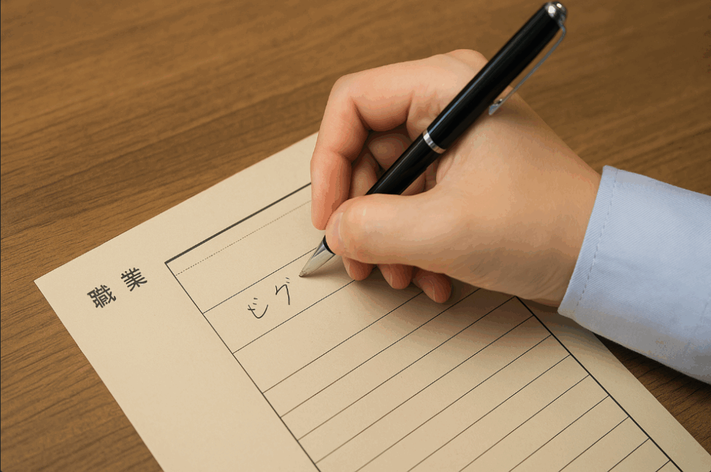 ネットワークビジネスでの職業欄の書き方